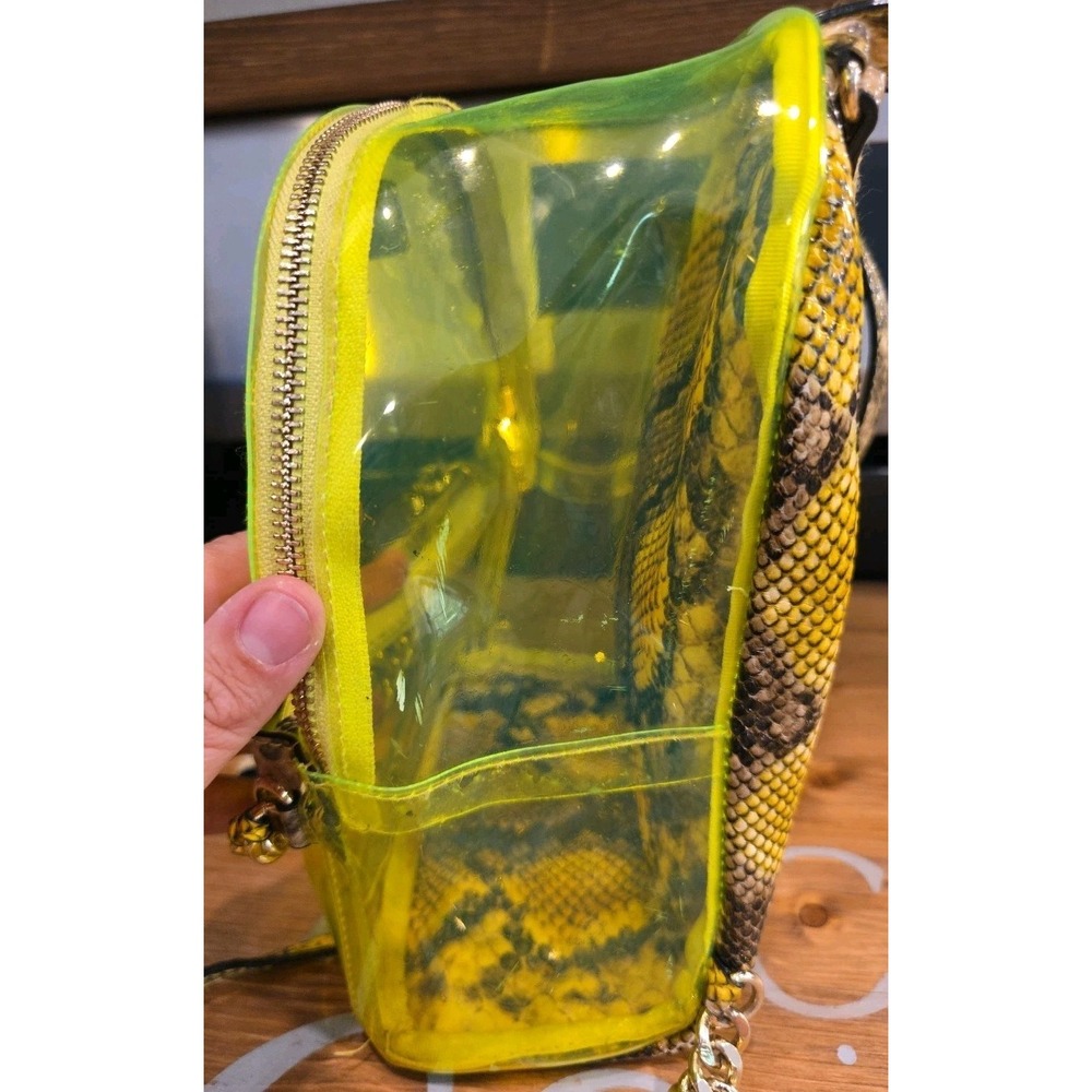 Victorias‎ Secret Girls Neon Green Snake Print Small Backpack - Picture 7 of 9